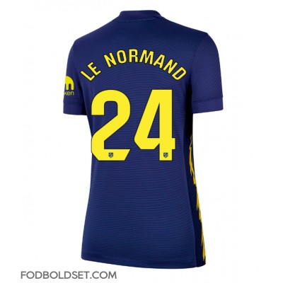 Atletico Madrid Robin Le Normand #24 Udebanetrøje Dame 2025-26 Kortærmet Atletico Madrid Robin Le Normand #24 Udebanetrøje Dame 2025-26 Kortærmet